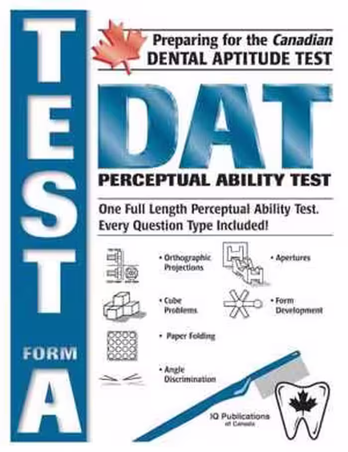 [AZW3] دانلود کتاب Dat Perceptual Ability Test - Preparing For The Canadian Dental Aptitude Test - Form A, 1997;1998;2015