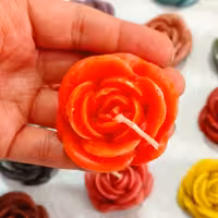 شمع شناور طرح گل رز