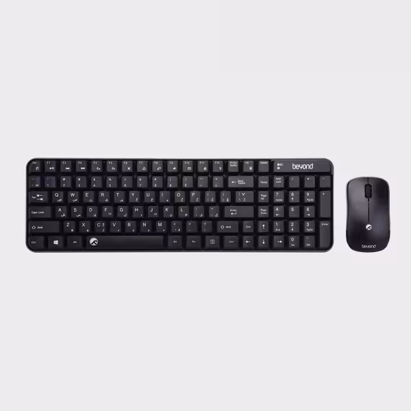 خرید کیبورد و ماوس بیاند (کمبو) Keyboard and Mouse Beyond BMK-2260 RF Black با بهترین قیمت