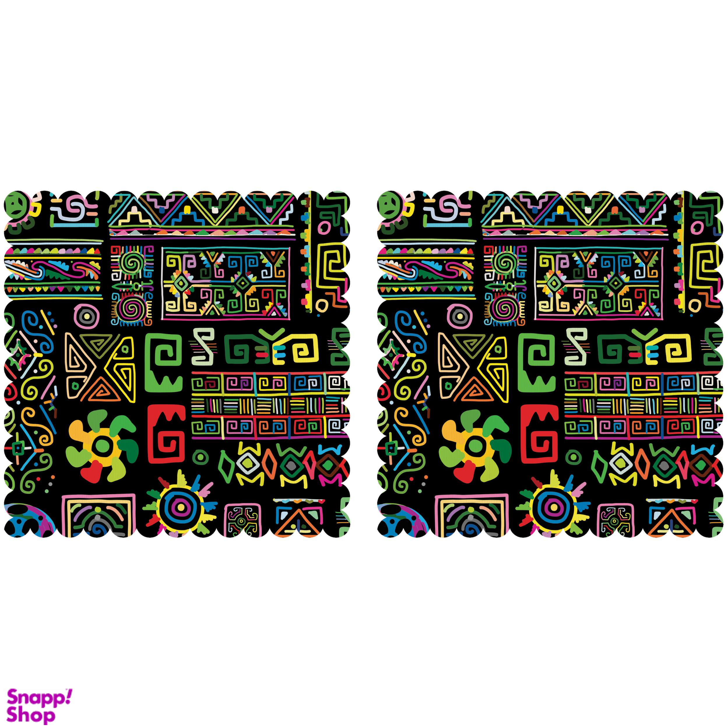 رومیزی مدل T3-42553 بسته 2 عددی چند رنگ سایز 40*40*1 سانتی متر