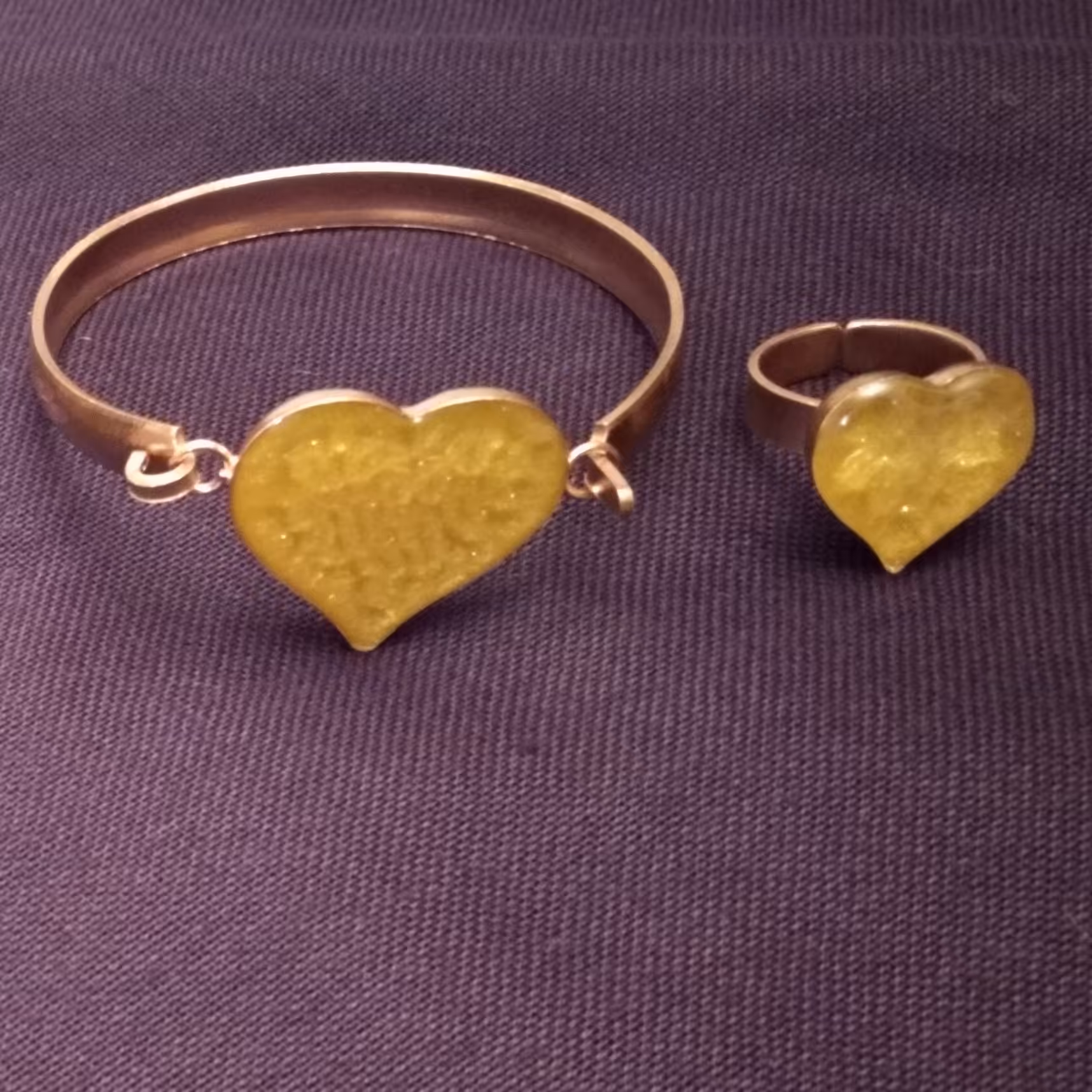 ست دستبند و انگشتر مسی