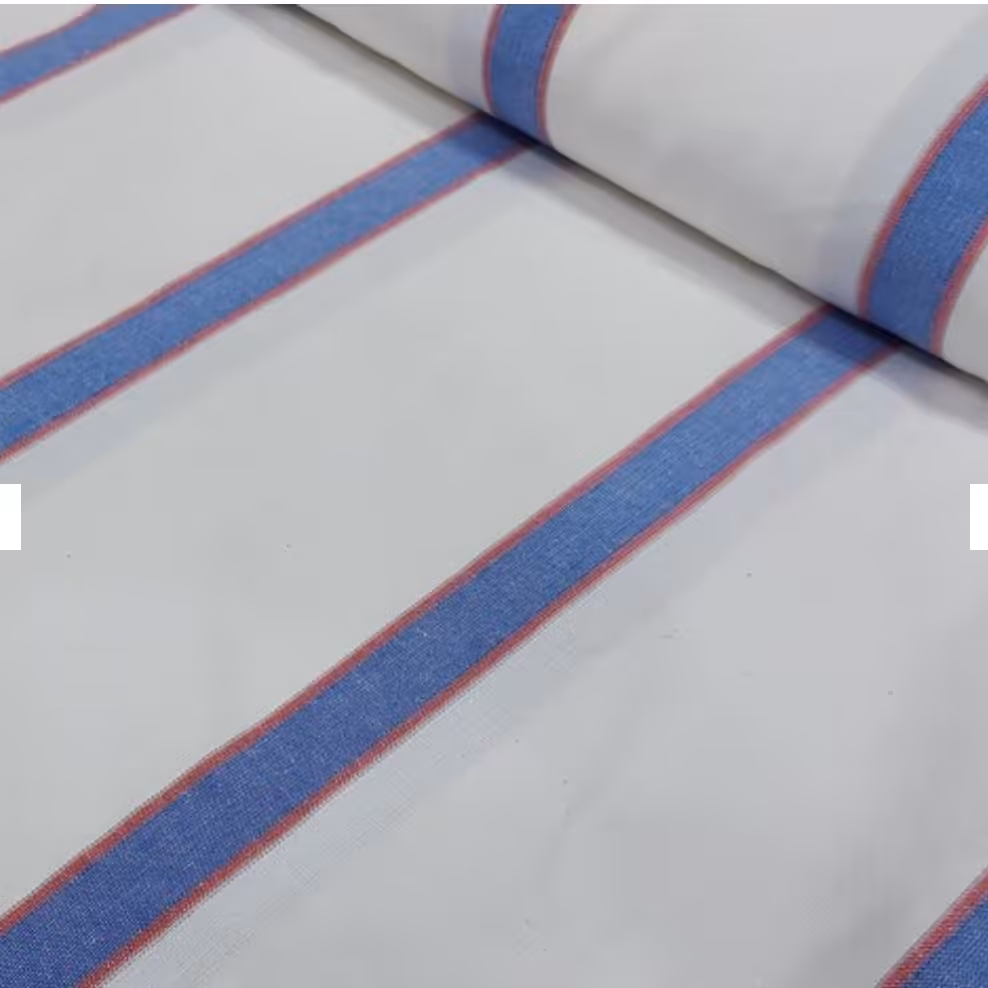 پارچه پرده ای برزنت خطی مرغوب پنبه پلی استر عرض 1.5 متر  پارچه سرای منو