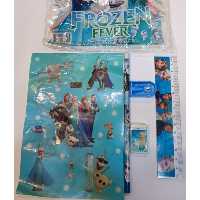 کیف لوازم تحریر  همراه با بر چسب  خط کش مداد پاکن تراش 