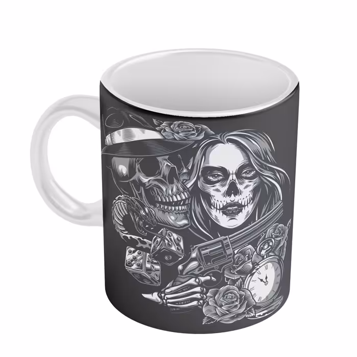 ماگ دخترانه مدل اسکلت