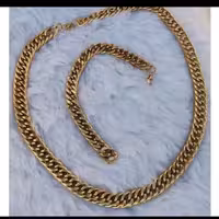 ست گردنبند و دستبند کارتیر استیل مدل g-21