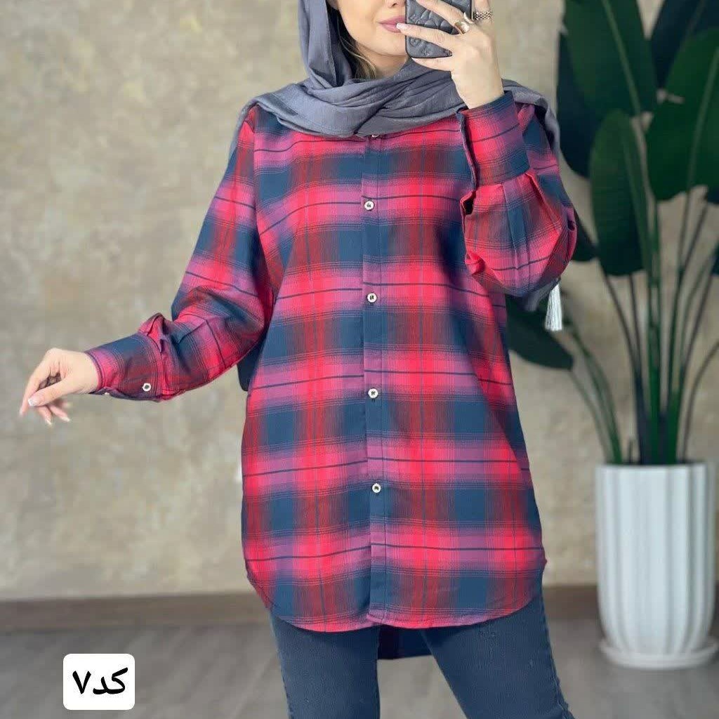 مانتو چهار خونه نخی 