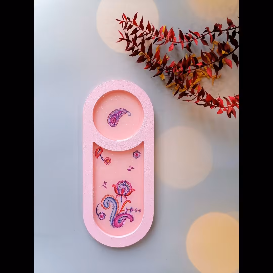 زیرلیوانی طرح ترمه