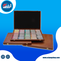 پاستل گچی گالریا 96 رنگ جعبه چوبی