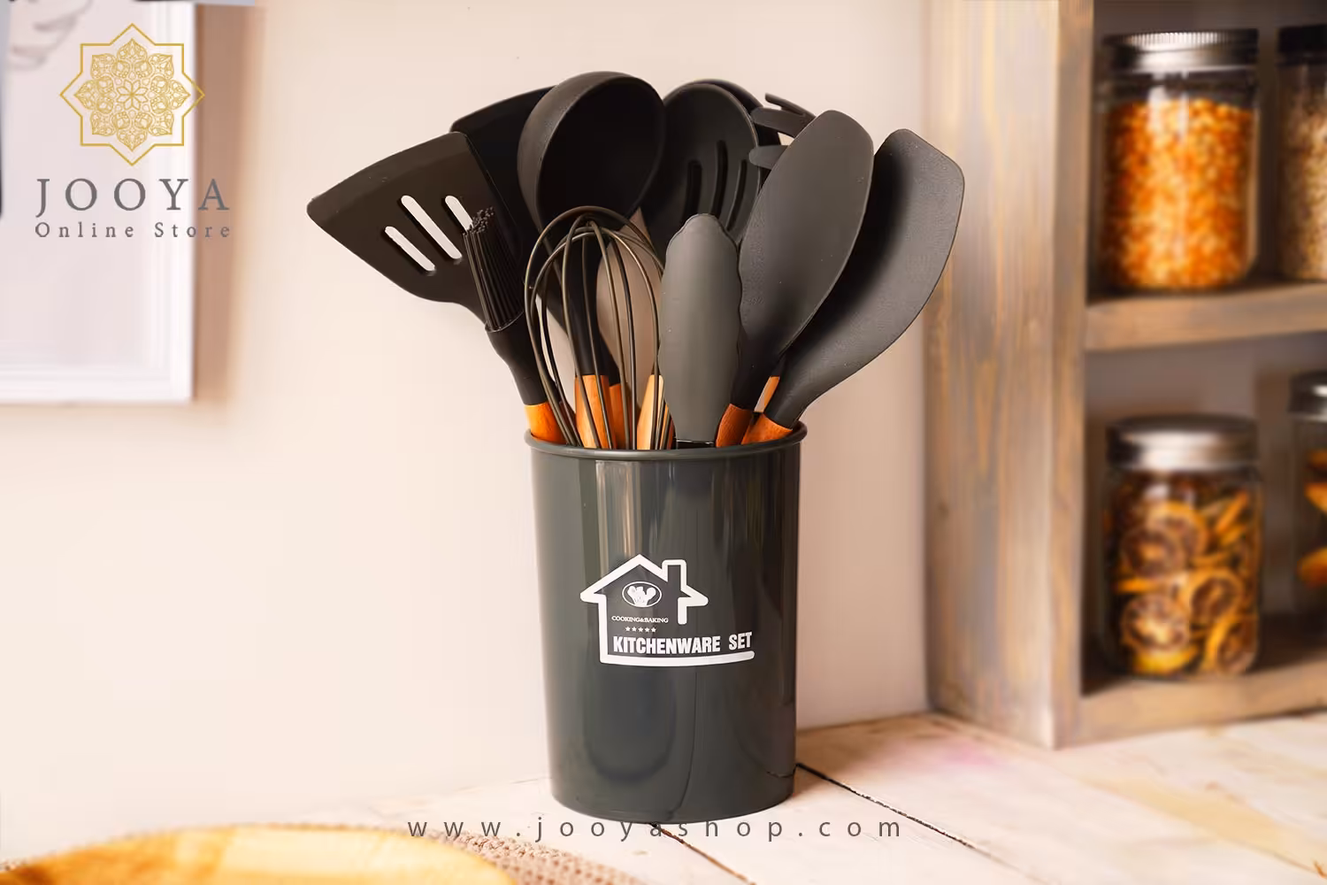 ست 12 پارچه قاشق سیلیکونی مدل نهال