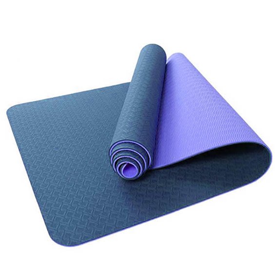 مت یوگا TPE دو لایه رنگ آبی (خارجی) 6 میل