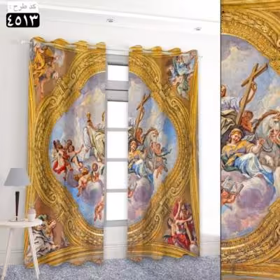 پرده تصویری طرح نقاشی کلاسیک