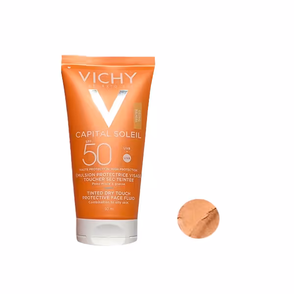 کرم ضد آفتاب رنگی ویشی مدل Capital Soleil حجم 50 میلی لیتر