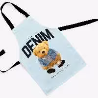 پیشبند تدی مخمل چاپ دیجیتال قابل شستشو و رنگ ثابت دارای آستر ضدآب کد 34