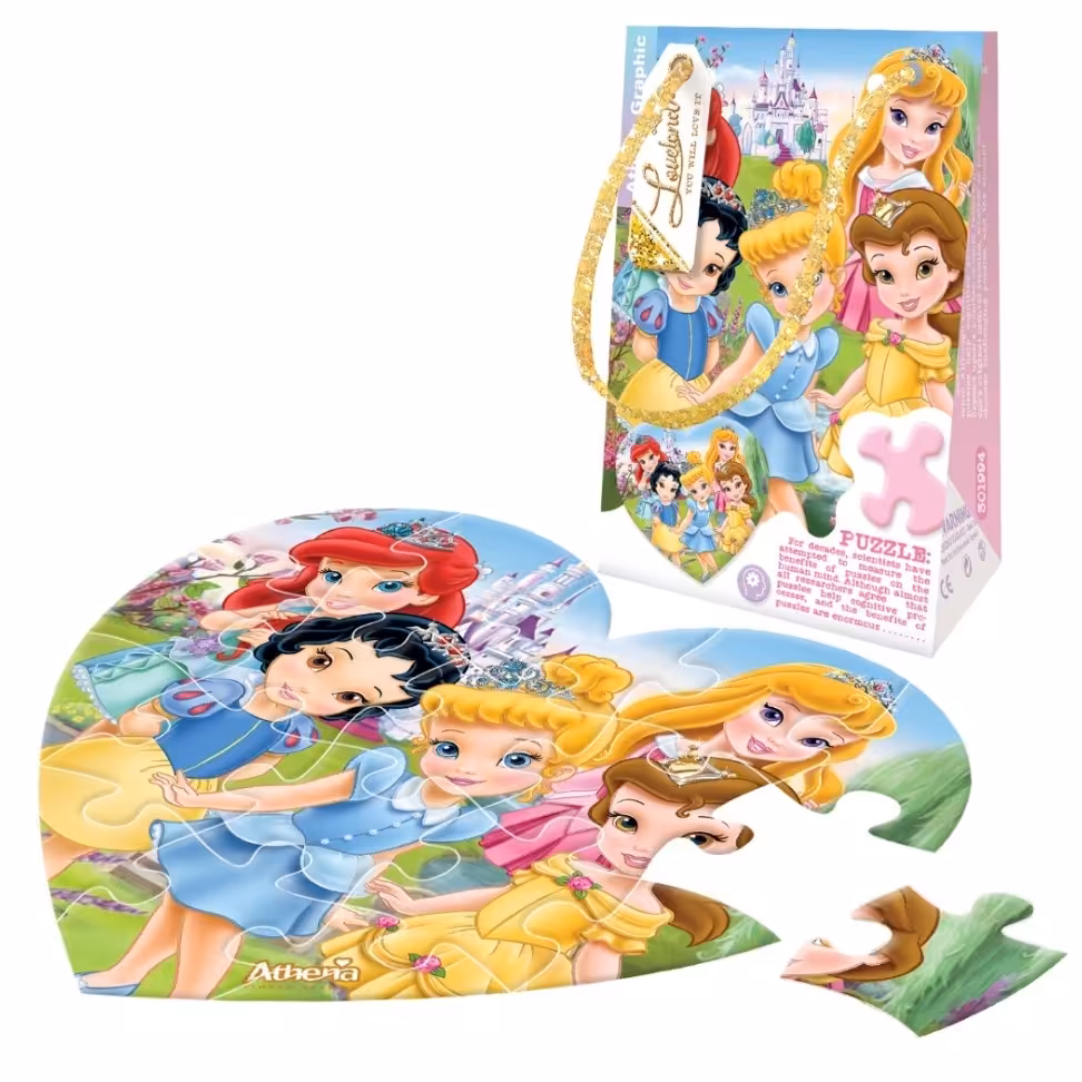 پازل پاکتی 18 تکه آتنا طرح شخصیت های دیزنی

