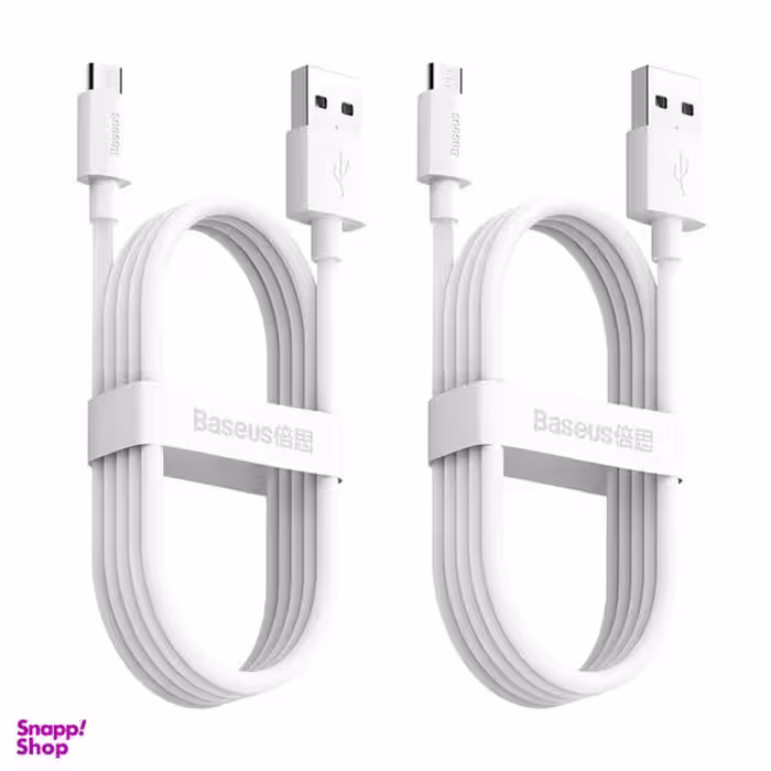 کابل USB به MicroUSB باسئوس مدل TZCAMZJ-02 طول 1.5 متر مجموعه 2 عددی
