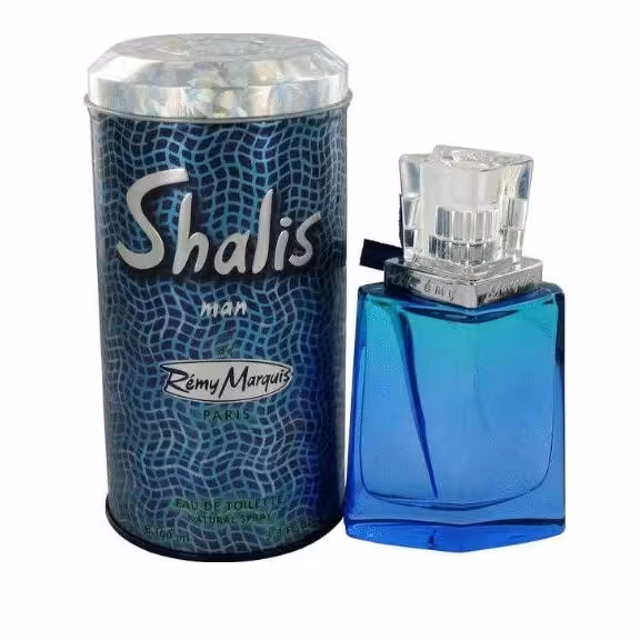 ادکلن شالیز مردانه 100 میل  اصل اورجینال ساخت فرانسه لیبل دار فلزی Shalis blue ادوپرفیوم عطر شالیز آبی عطر شالیس  