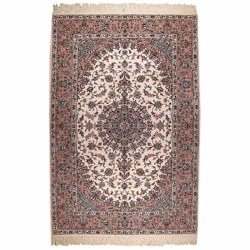   فرش دستبافت شش متری طرح لچک ترنج مدل مارال کد 9912215