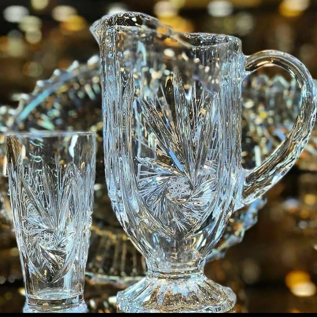 پارچ و لیوان خورشیدی ،یک پارچ به همراه 6 عدد لیوان،دارای جعبه کادویی