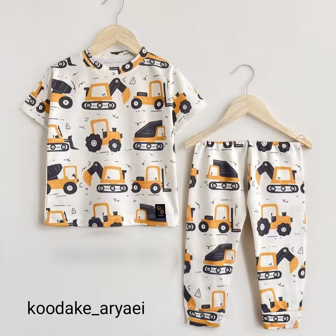 ست راحتی پسرونه طرح ماشین سایزبندی کامل 35تا60 جنس نخ پنبه درجه یک 