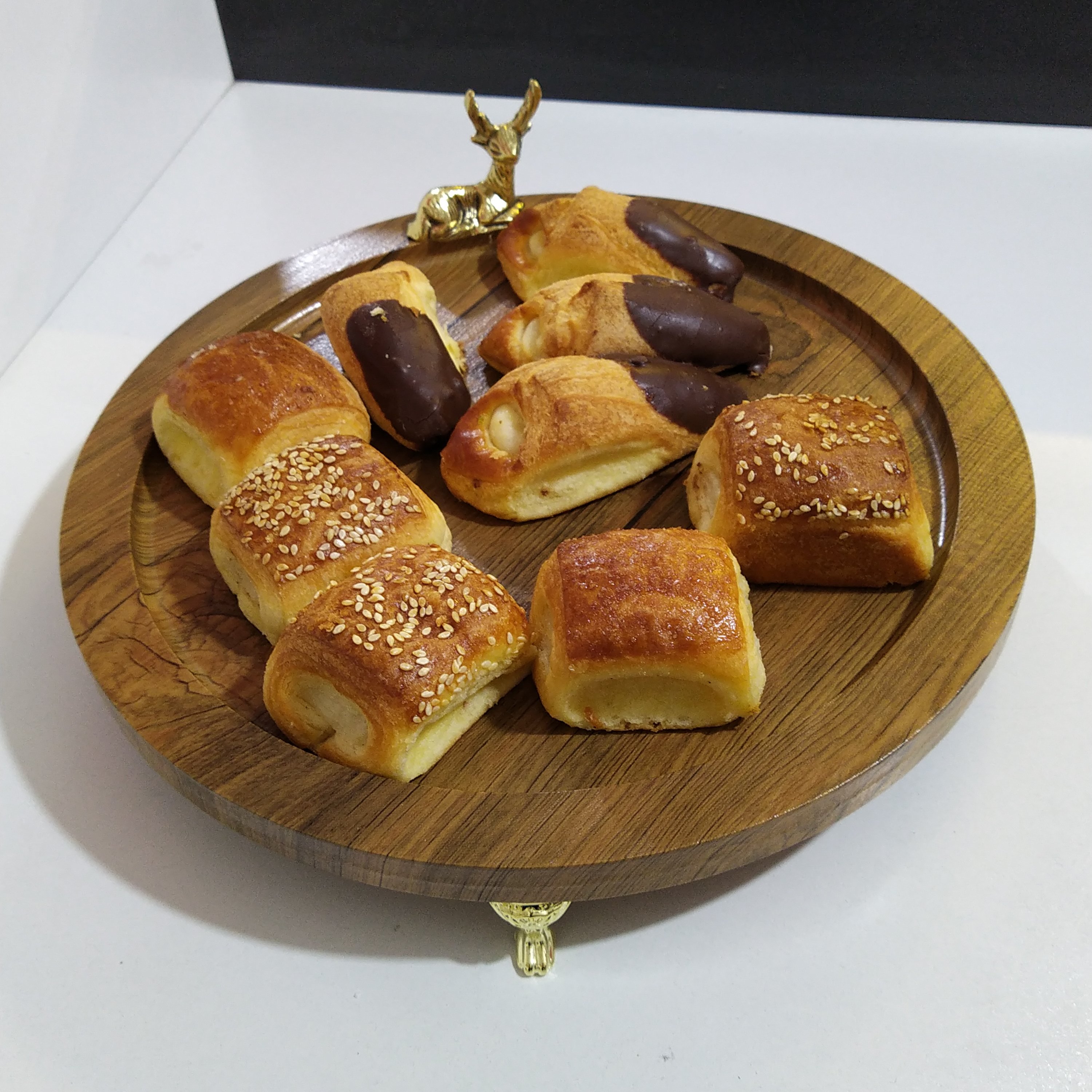 سینی دایره سرو و پذیرایی گوزن دار