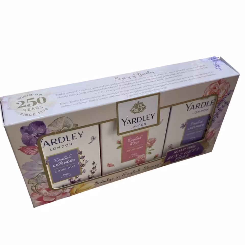 صابون انگلیسی یاردلی Yardley English  بسته 3 عددی 