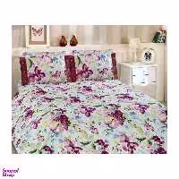 ست لحاف 4 تکه رزین تاژ (Rezin Taj) مدل رانفورس ویولا دو نفره سایز 49x22x68 سانتی‌ متر