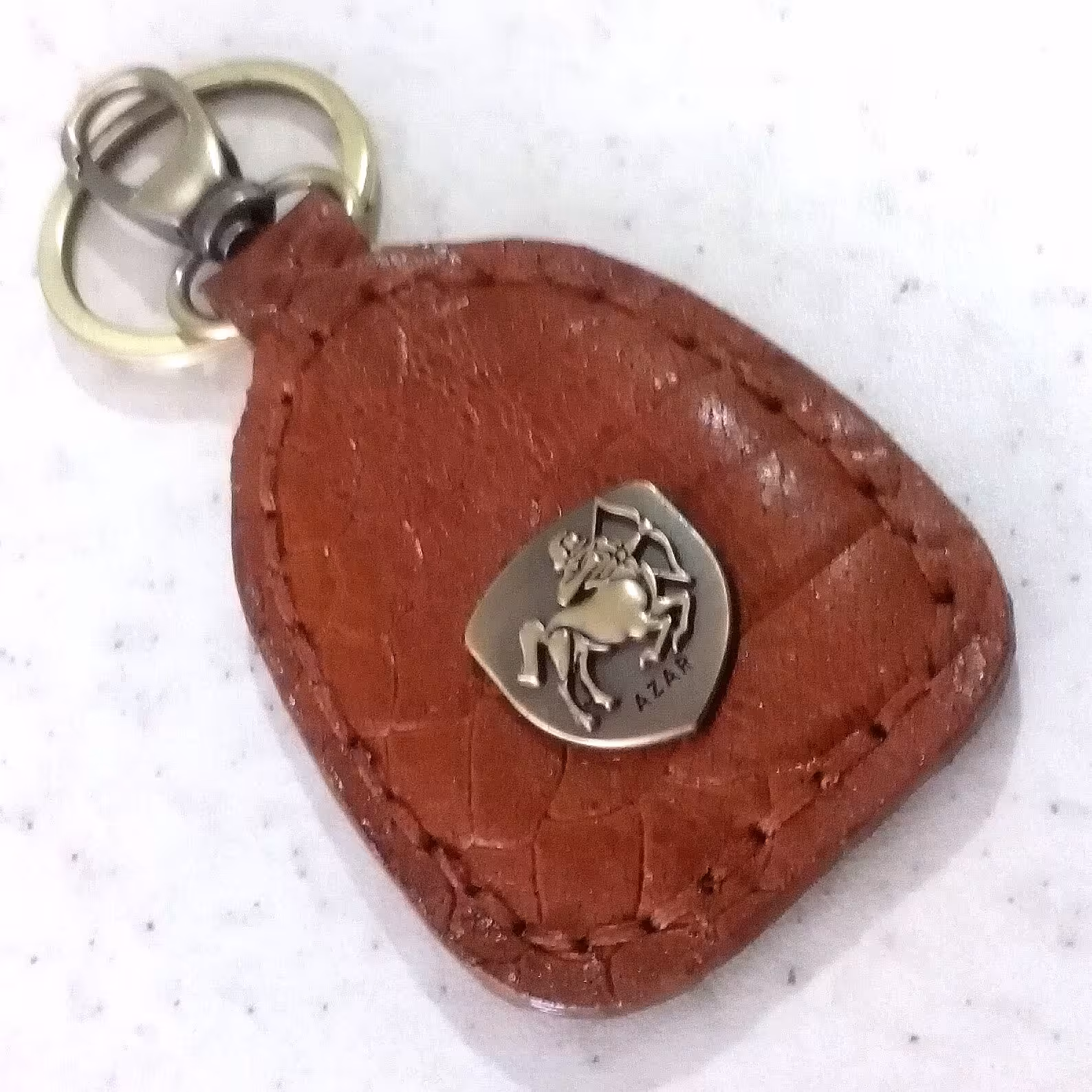 جاکلیدی چرم طبیعی ، ماه تولد (تمام دست دوز)