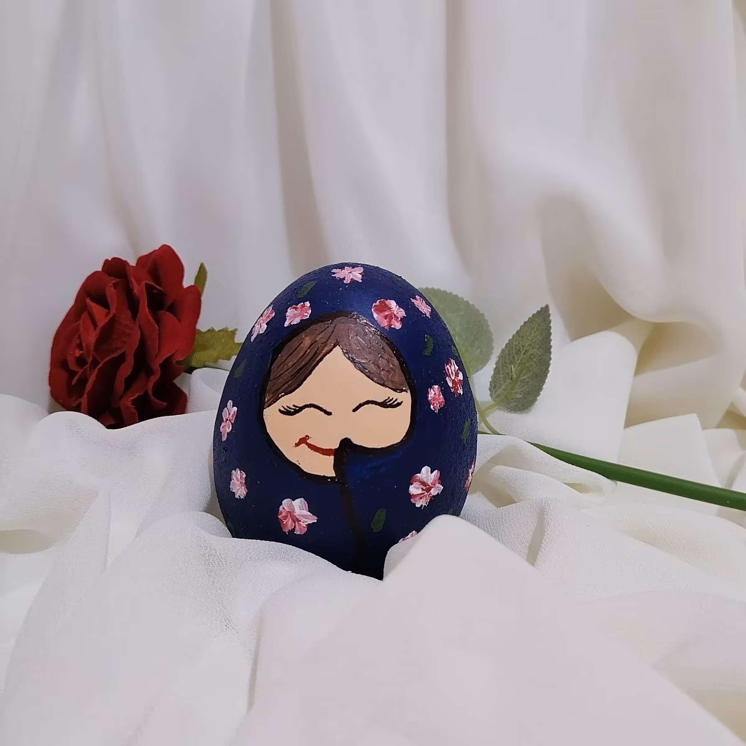 تخم غاز سفالی مدل عروسکی