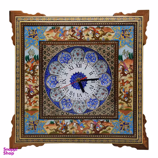 ساعت خاتم کاری طرح شکارگاه کد 464