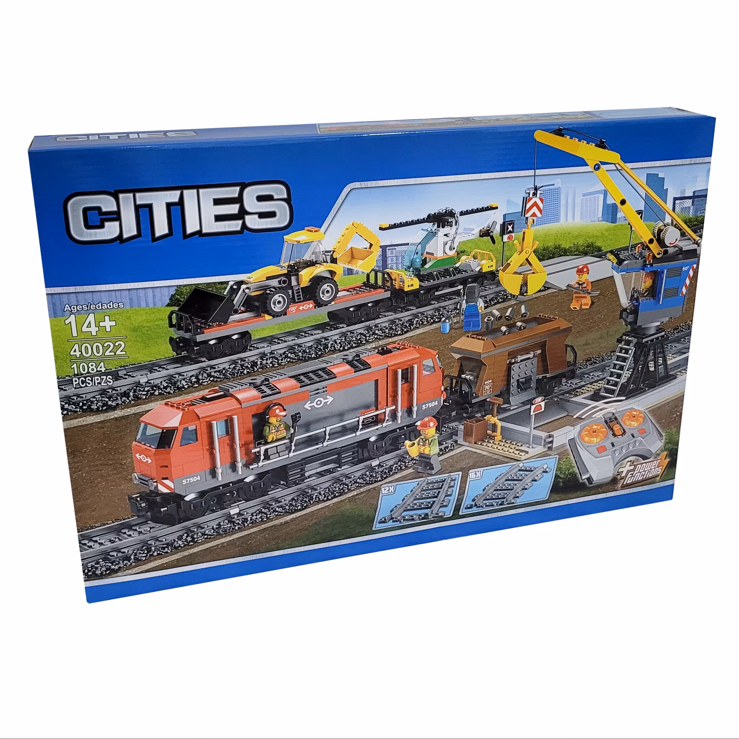 لگو ساختنی قطار باری کنترلی با قابلیت حرکت 1084  قطعه ای