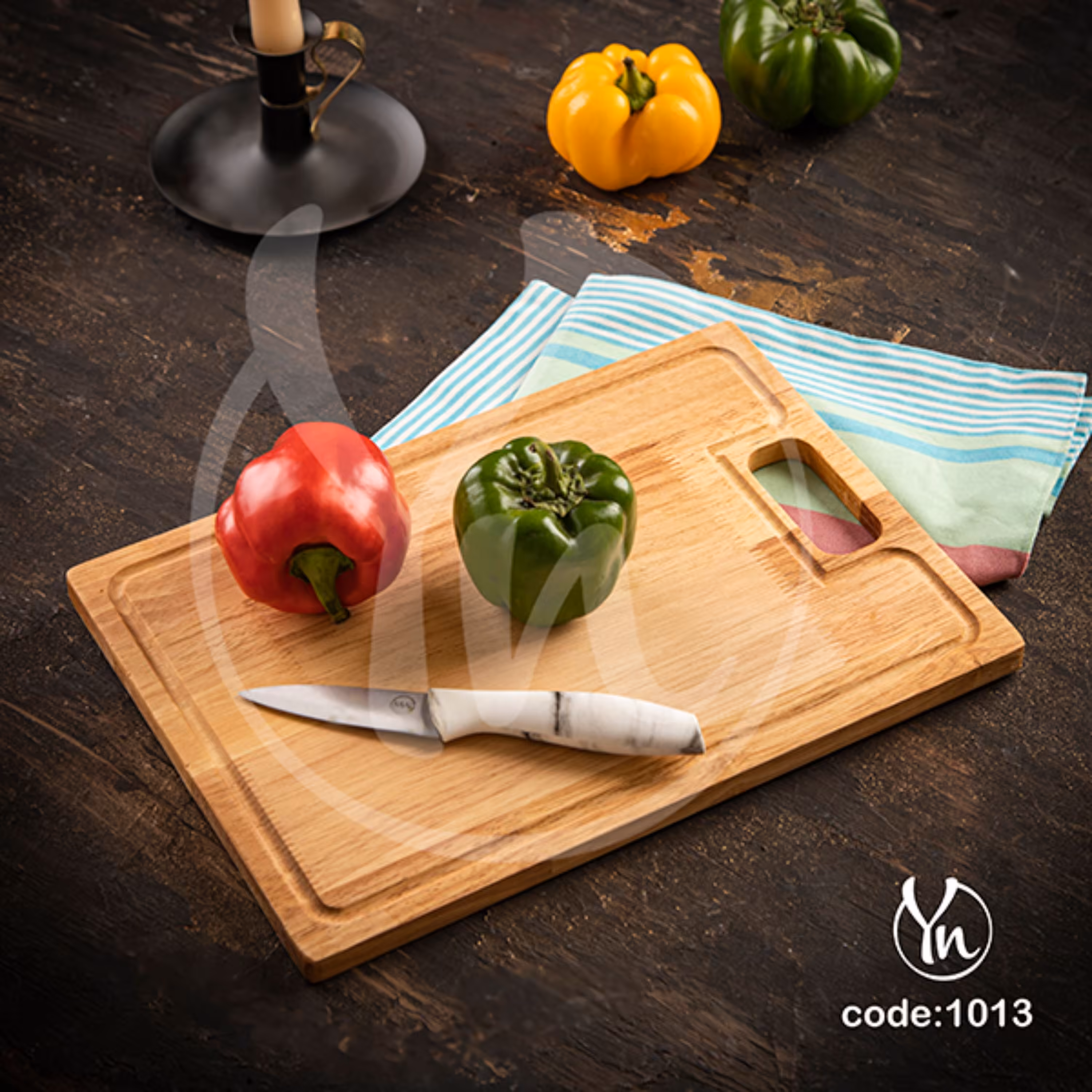 تخته گوشت مستطیل بزرگ (چوب رابروود)