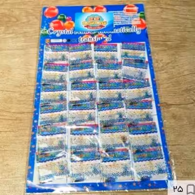 خاک ژله ای تیله ای بی رنگ (شفاف)