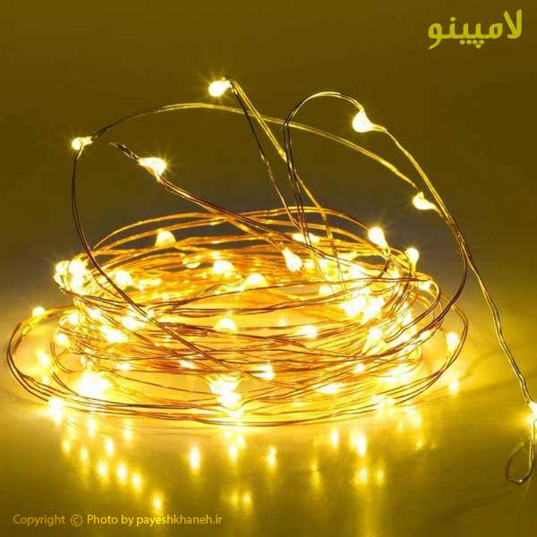 ریسه مفتول آفتابی ال ای دی 5 متری باتری خور