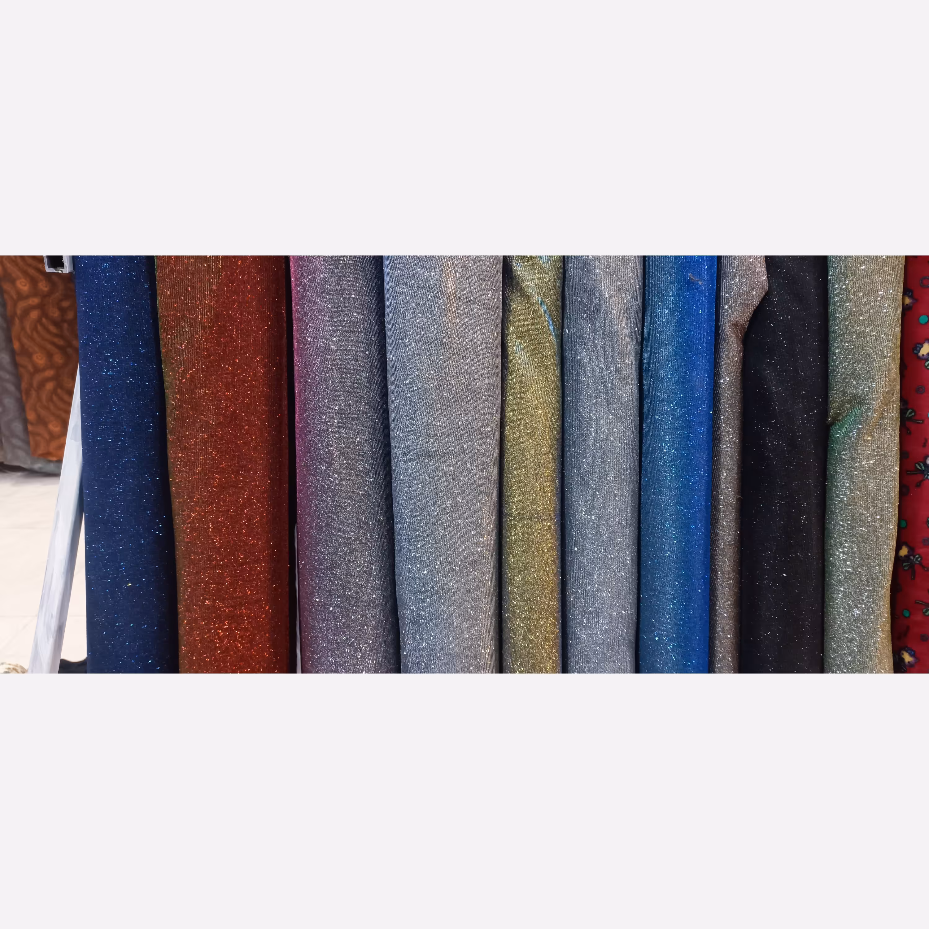 پارچه لمه زردار رنگین کمانی