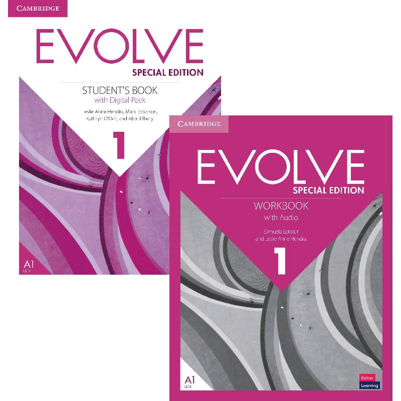 کتاب زبان ایوولو 1 Evolve 1 student book with workbook