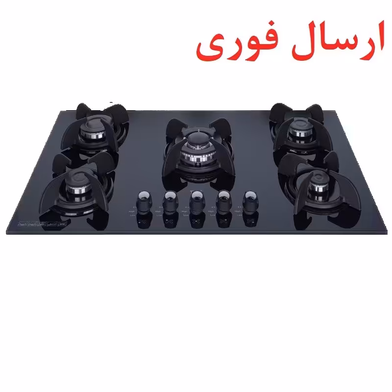 اجاق گاز صفحه ای 5 شعله مدل G2 شیشه نشکن ضدضربه (ارسال فوری پس کرایه)