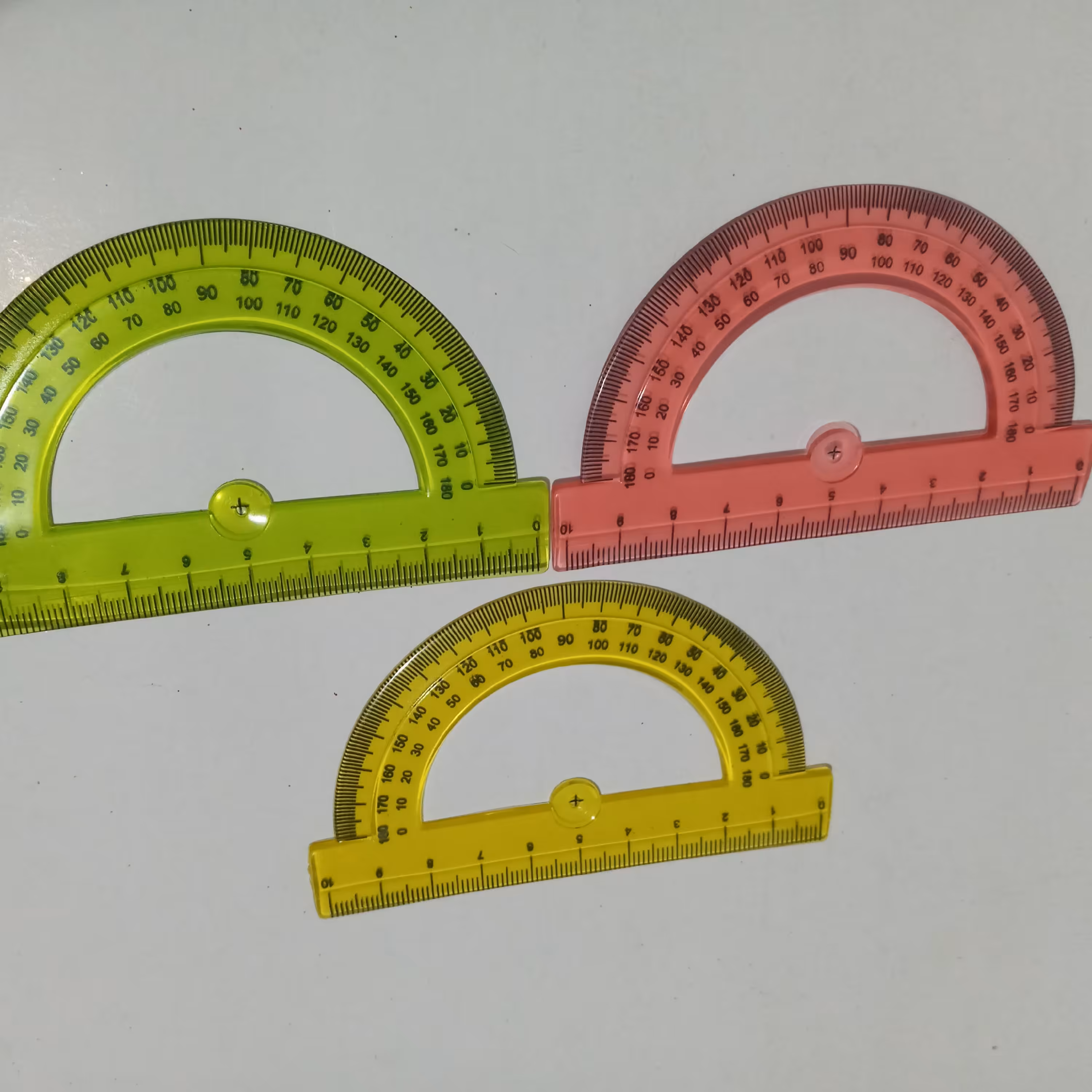 خط کش 3عددی نقاله ژله ای 