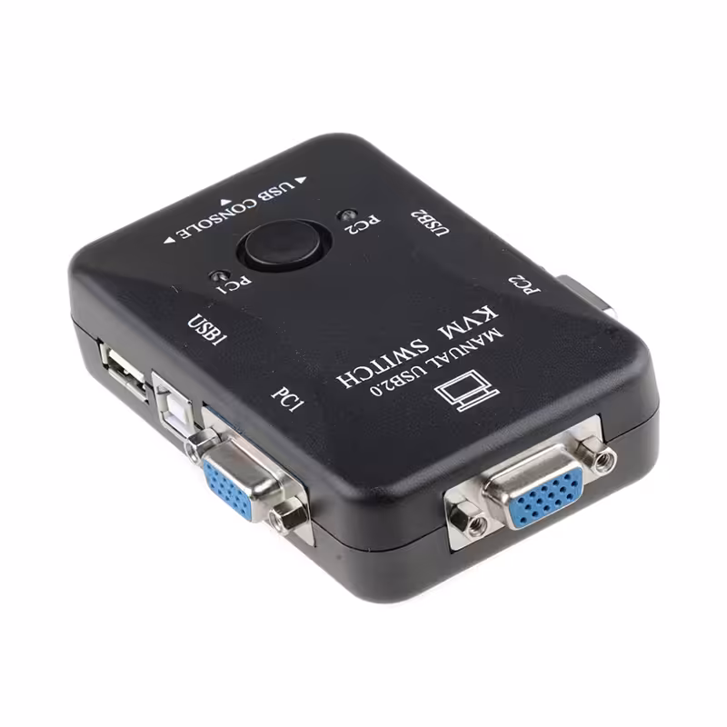 سوییچ KVM دو پورت وی نت مدل Manual USB