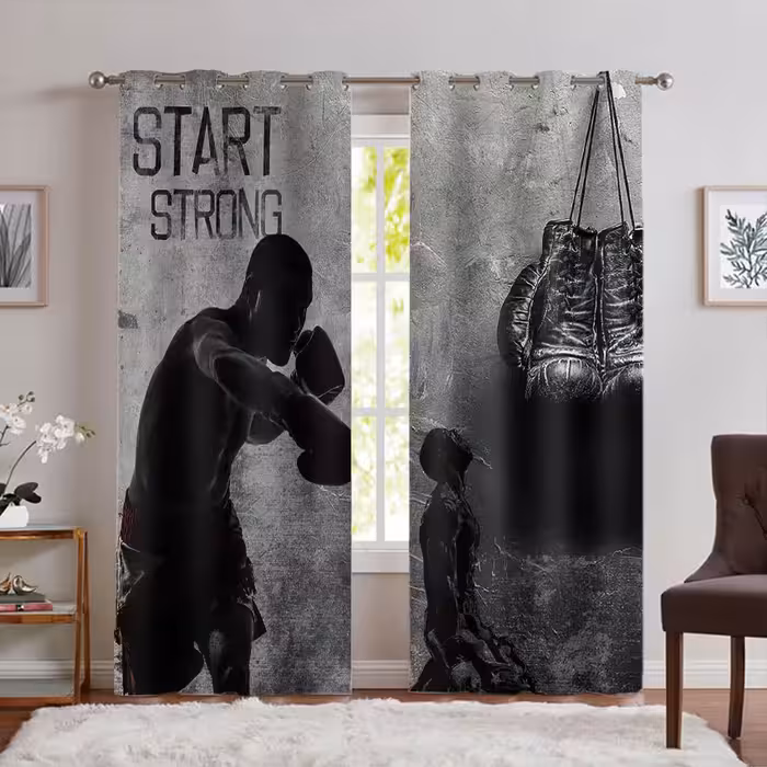 پرده پانچی طرح بوکسور برای باشگاه بوکس PK-7373