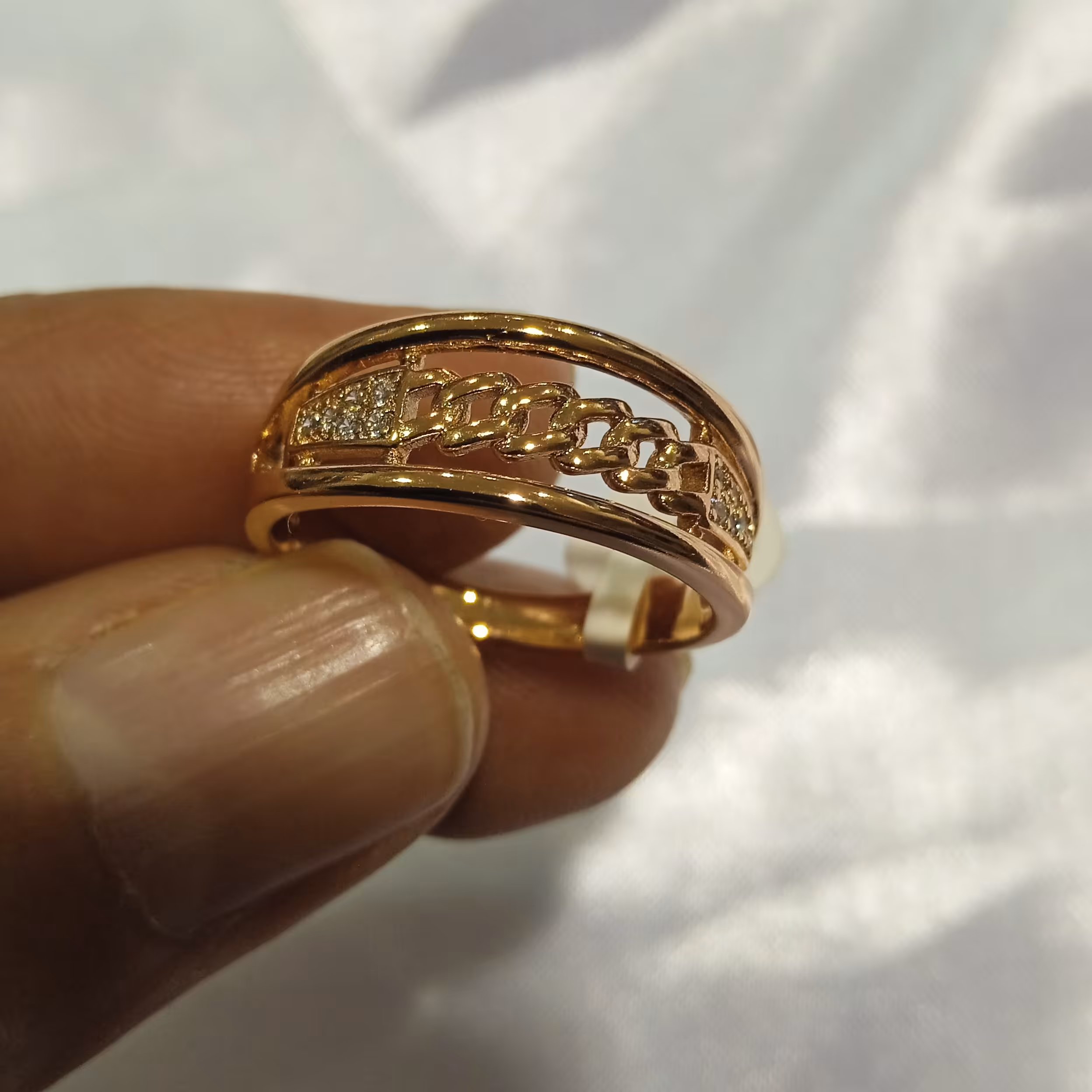 انگشتری ژوپینگ رنگ ثابت مناسب جوانان 