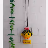 آویزماشین  جوجه  پاپیون قرمز خال خالی | amazonchi