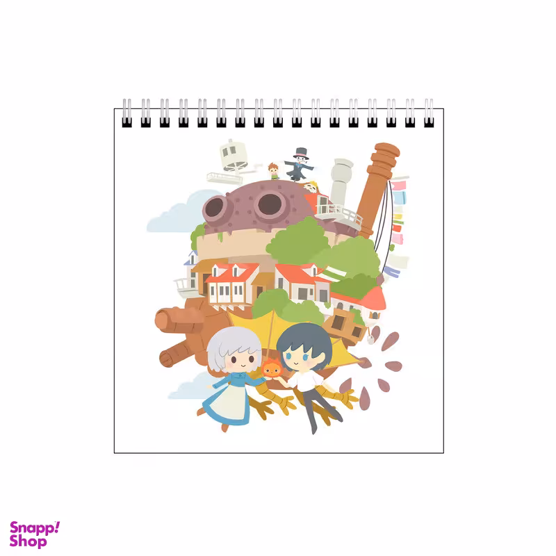 دفتر طراحی 60 برگ طرح انیمیشن قلعه ی متحرک هاول کد 0651565