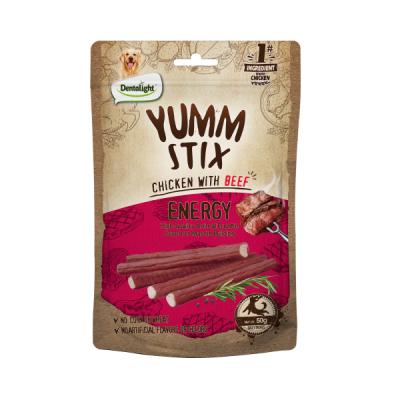 تشویقی دنتالایت سگ طعم گوشت مرغ و گاو مدل مدادی | Yumm Stick Chicken with Beef
