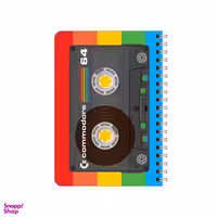 دفترچه یادداشت بامبیلیپ مدل چوبی طرح نوار کاست رنگین کمان کد 9650473