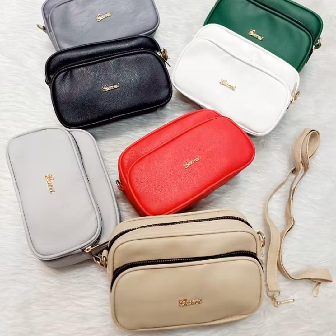 کیف پاسپورتی دو زیپ و زیپ جلو کوچکتر