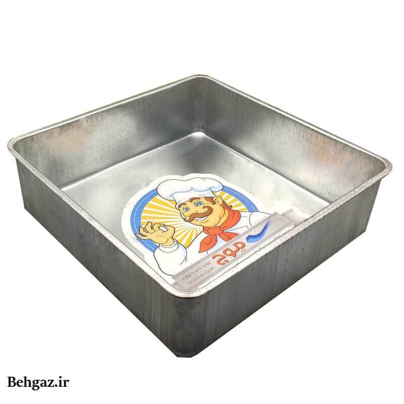 قالب کیک موج مدل مربع لبه بلند سایز 25


