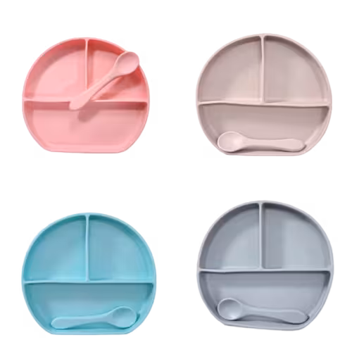 ست ظرف غذا و قاشق سیلیکونی | سیسکالا