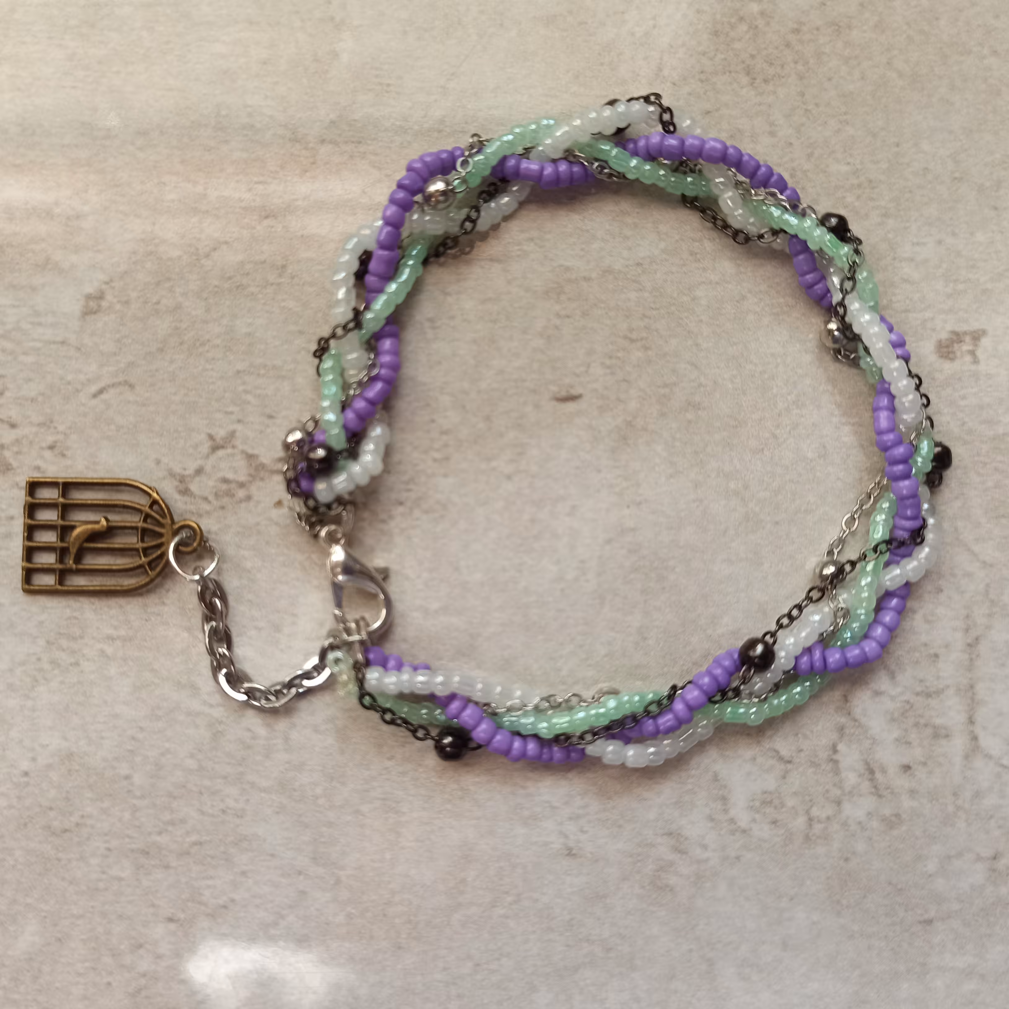 دستبند منجوق و زنجیر