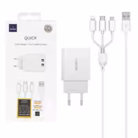 شارژر دیواری ویوو مدل Wi-U003 توان 20 وات به همراه کابل