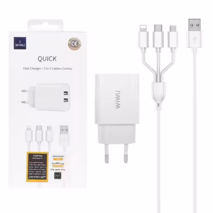 شارژر دیواری ویوو مدل Wi-U003 توان 20 وات به همراه کابل